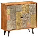 Aparador de madera maciza de acacia 80x30x75 cm