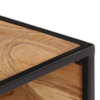 Mesa de centro de madera maciza de acacia 70x70x32 cm