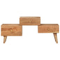 TV cabinet solid acacia wood 108x30x49 cm