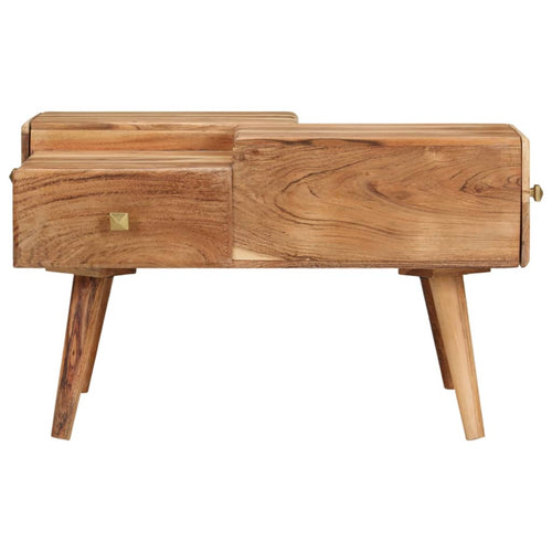 Solid acacia wood coffee table 70x60x42 cm
