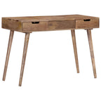 Mesa tocador con espejo madera maciza de mango 112x45x76 cm