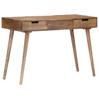 Mesa tocador con espejo madera maciza de mango 112x45x76 cm