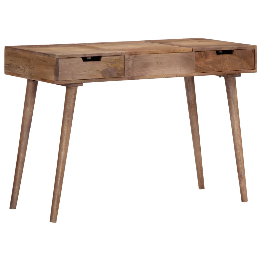 Mesa tocador con espejo madera maciza de mango 112x45x76 cm