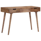 Mesa tocador con espejo madera maciza de mango 112x45x76 cm
