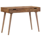 Mesa tocador con espejo madera maciza de mango 112x45x76 cm