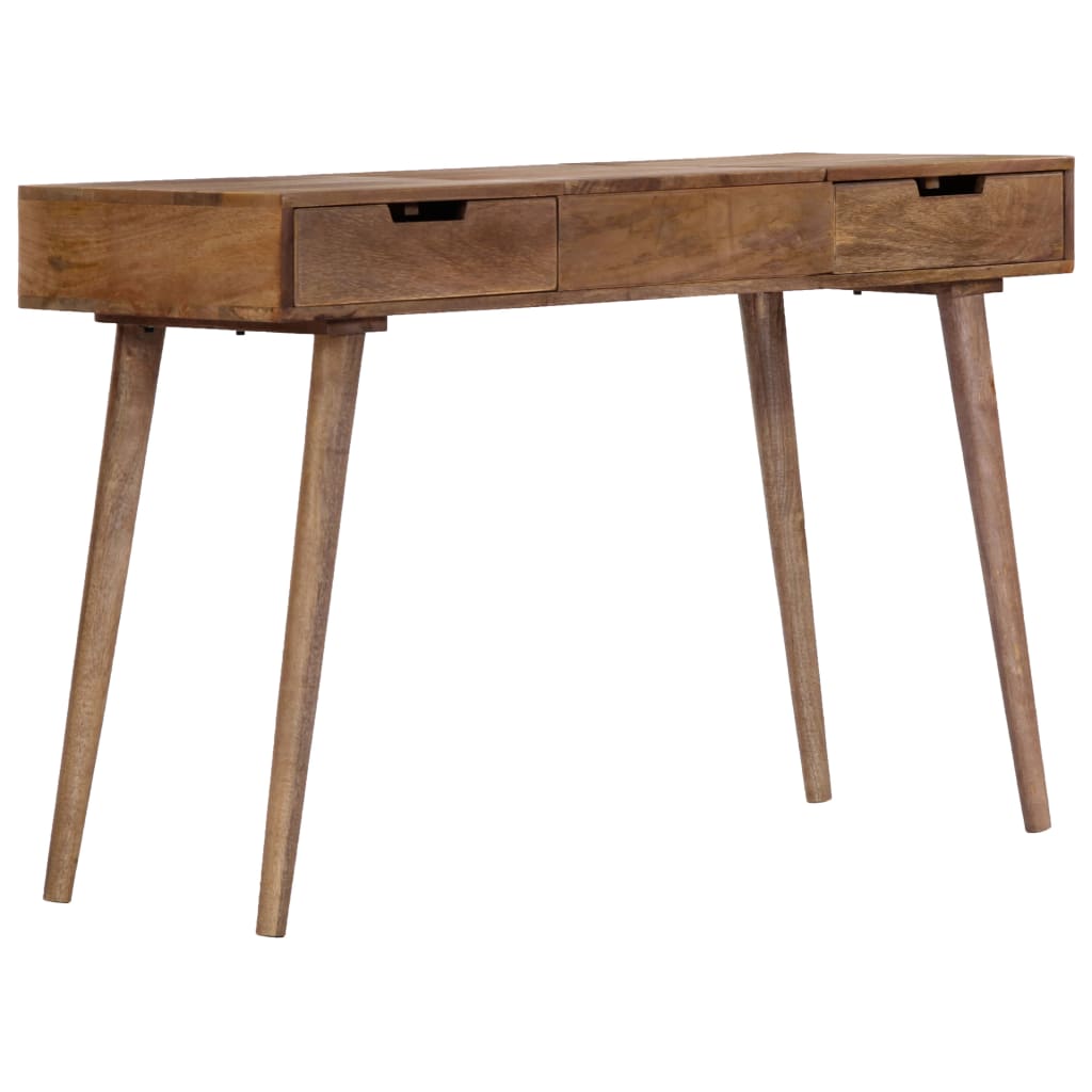 Mesa tocador con espejo madera maciza de mango 112x45x76 cm