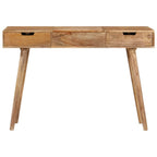 Mesa tocador con espejo madera maciza de mango 112x45x76 cm