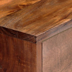 Mueble de TV de madera maciza de acacia 120x30x49 cm
