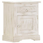 Mesita de noche de madera maciza de mango 45x35x60 cm