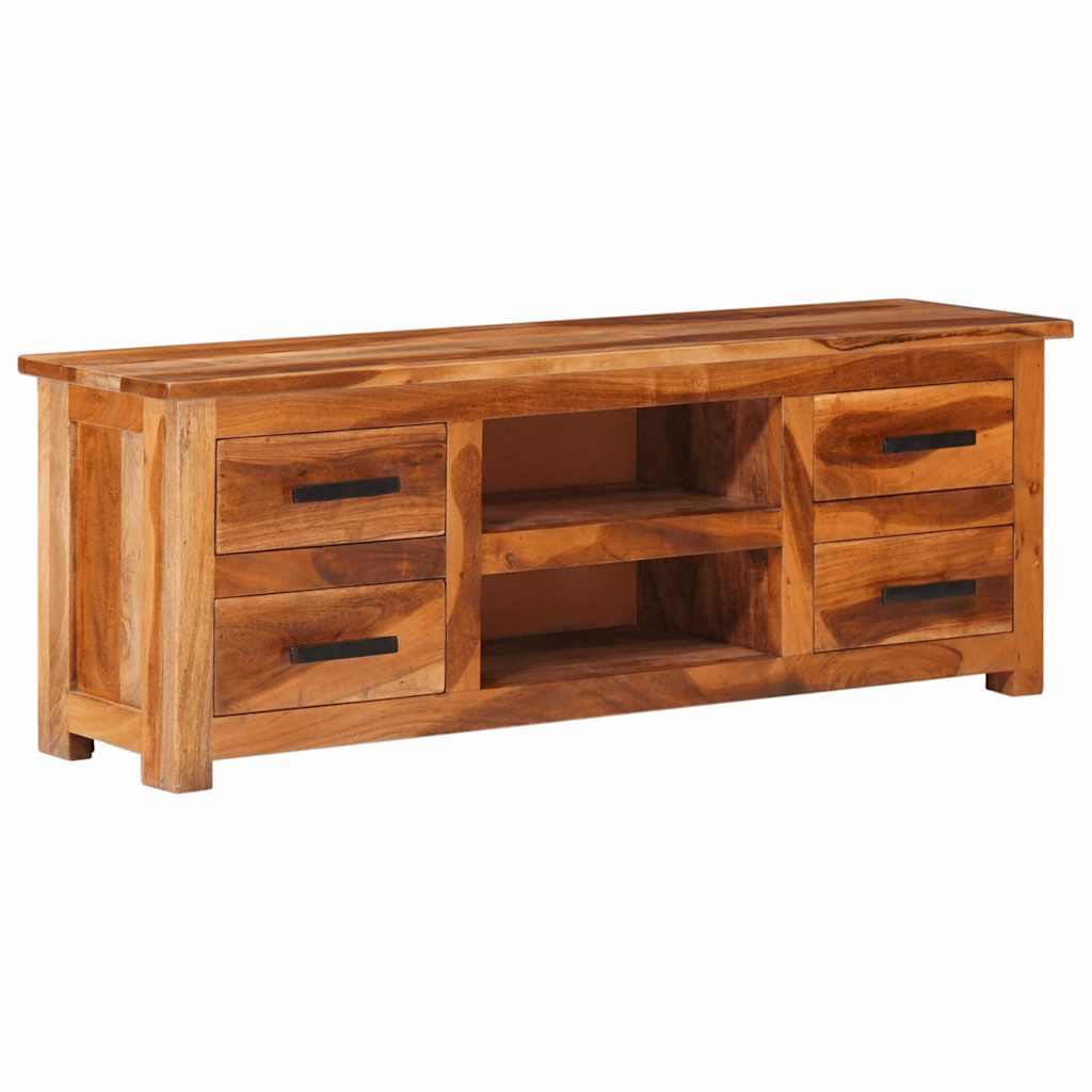 Mueble de TV de madera maciza 118x30x40 cm