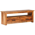 Mueble de TV de madera maciza 118x30x40 cm