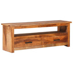 Mueble de TV de madera maciza 118x30x40 cm