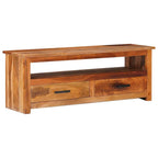 Mueble de TV de madera maciza 118x30x40 cm