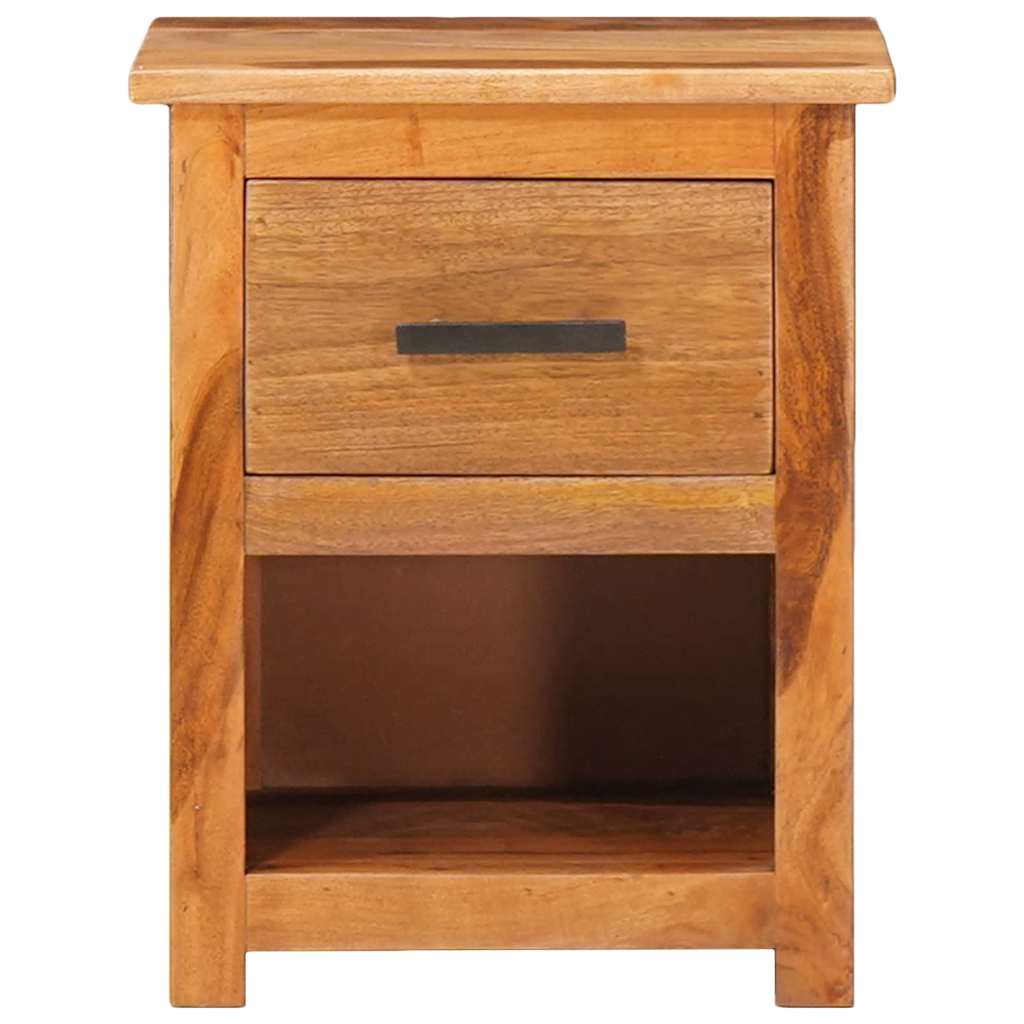 Mesita de noche de madera maciza 40x30x50 cm