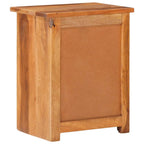 Mesita de noche de madera maciza 40x30x50 cm