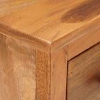 Mesita de noche de madera maciza 40x30x50 cm