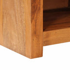 Mesita de noche de madera maciza 40x30x50 cm