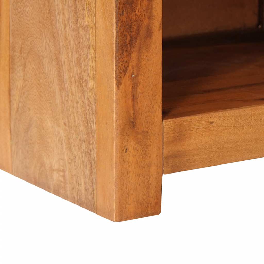 Mesita de noche de madera maciza 40x30x50 cm