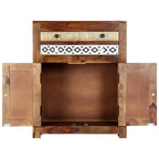 Aparador de madera maciza de acacia 60x30x75 cm