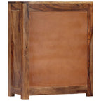 Aparador de madera maciza de acacia 60x30x75 cm