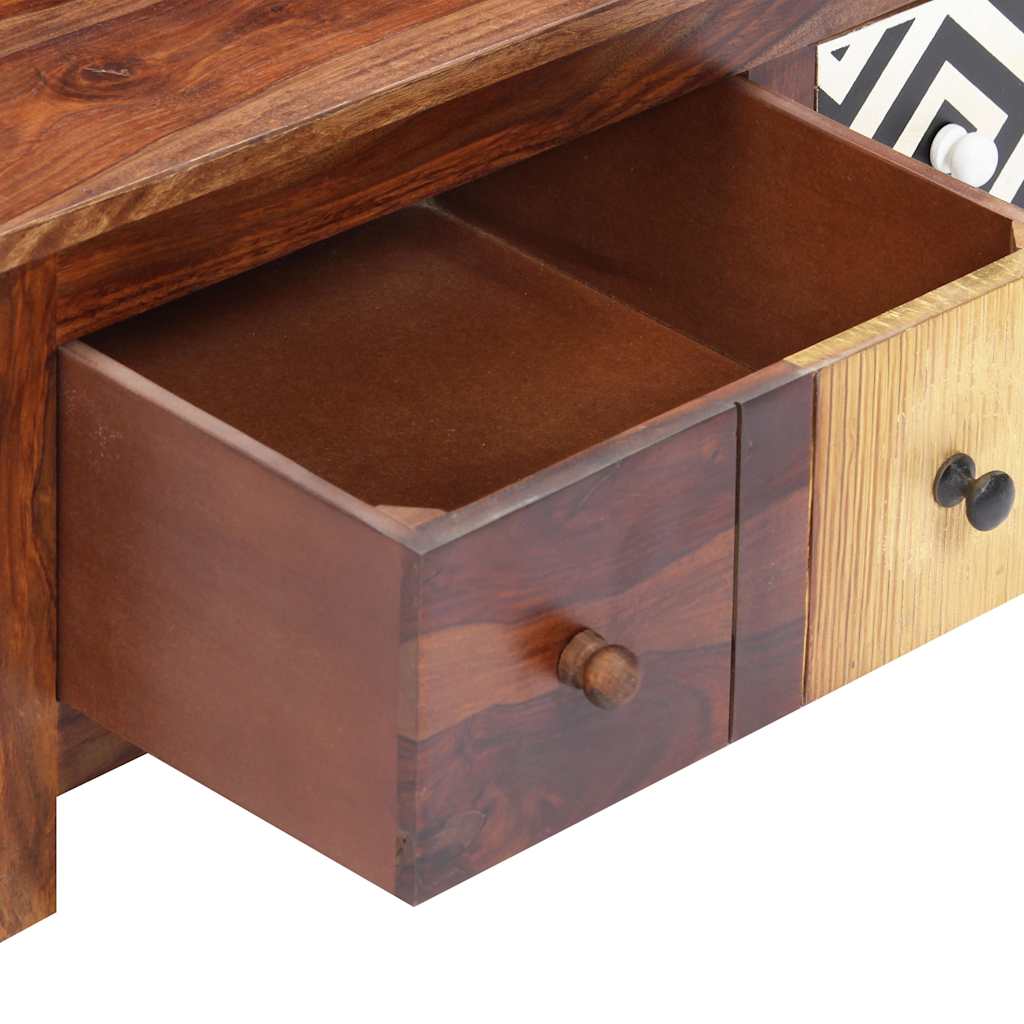 Mesa de centro de madera maciza de acacia 90x50x30 cm