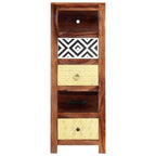 Aparador de madera maciza de acacia 40x30x110 cm