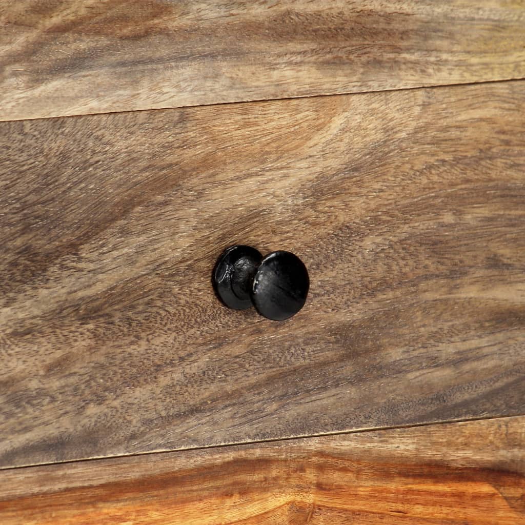 Mesa consola de pared madera maciza de acacia 100x25x20 cm