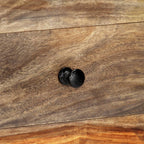 Mesa consola de pared madera maciza de acacia 100x25x20 cm