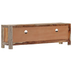 Mueble de TV madera maciza de acacia 130x30x40 cm