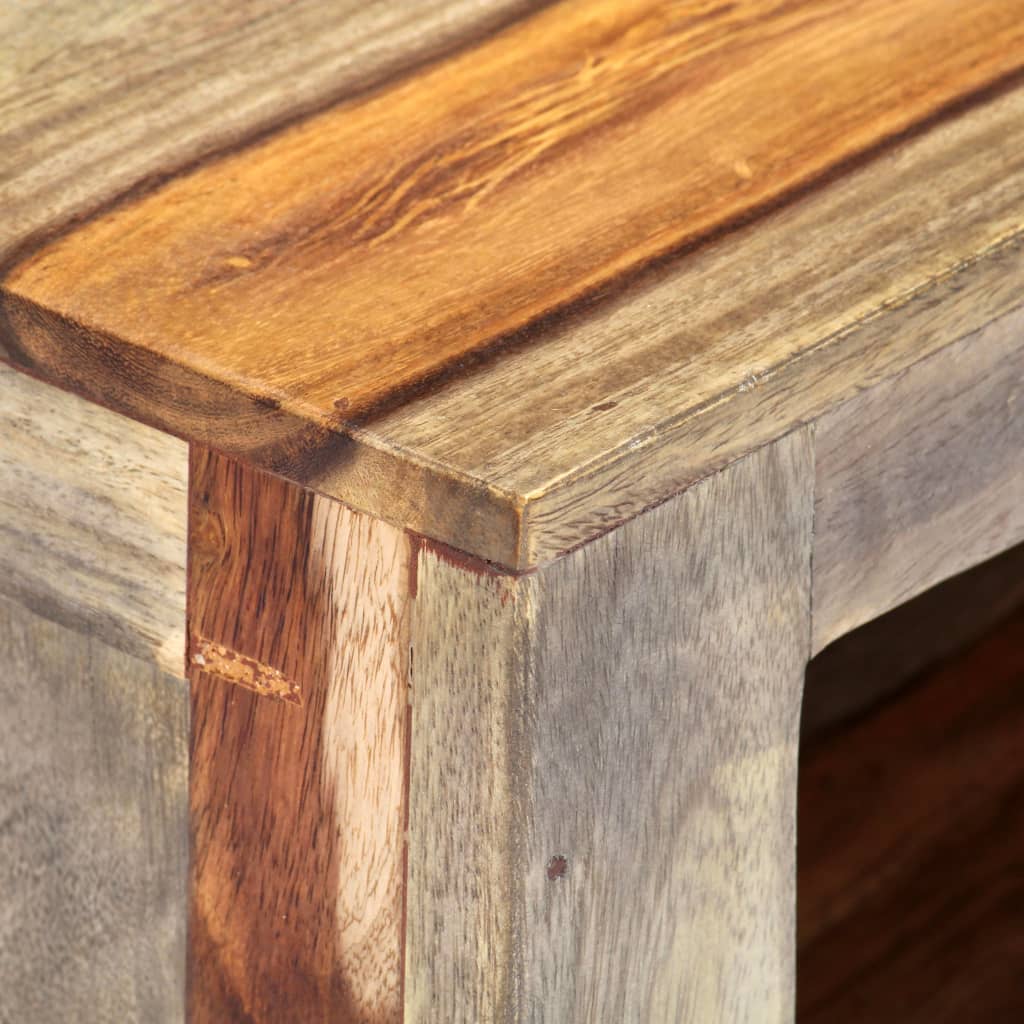 Mueble de TV madera maciza de acacia 130x30x40 cm