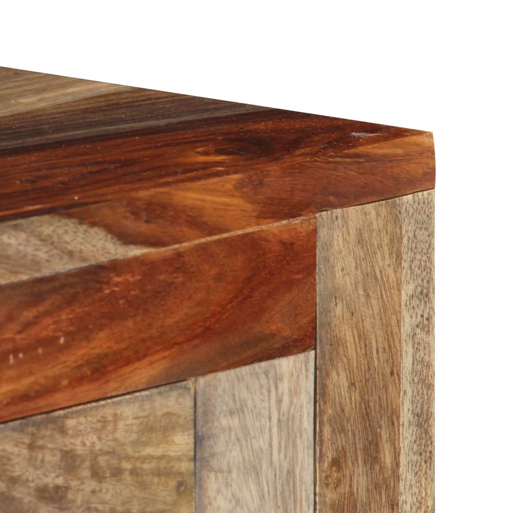 Mesa consola con 3 cajones madera maciza acacia 120x30x75cm