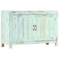 Light blue solid mango wood sideboard 110x35x70 cm