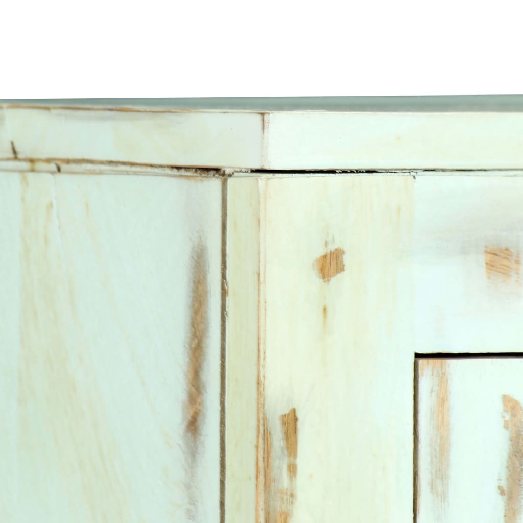 Aparador madera maciza de mango azul claro 110x35x70 cm