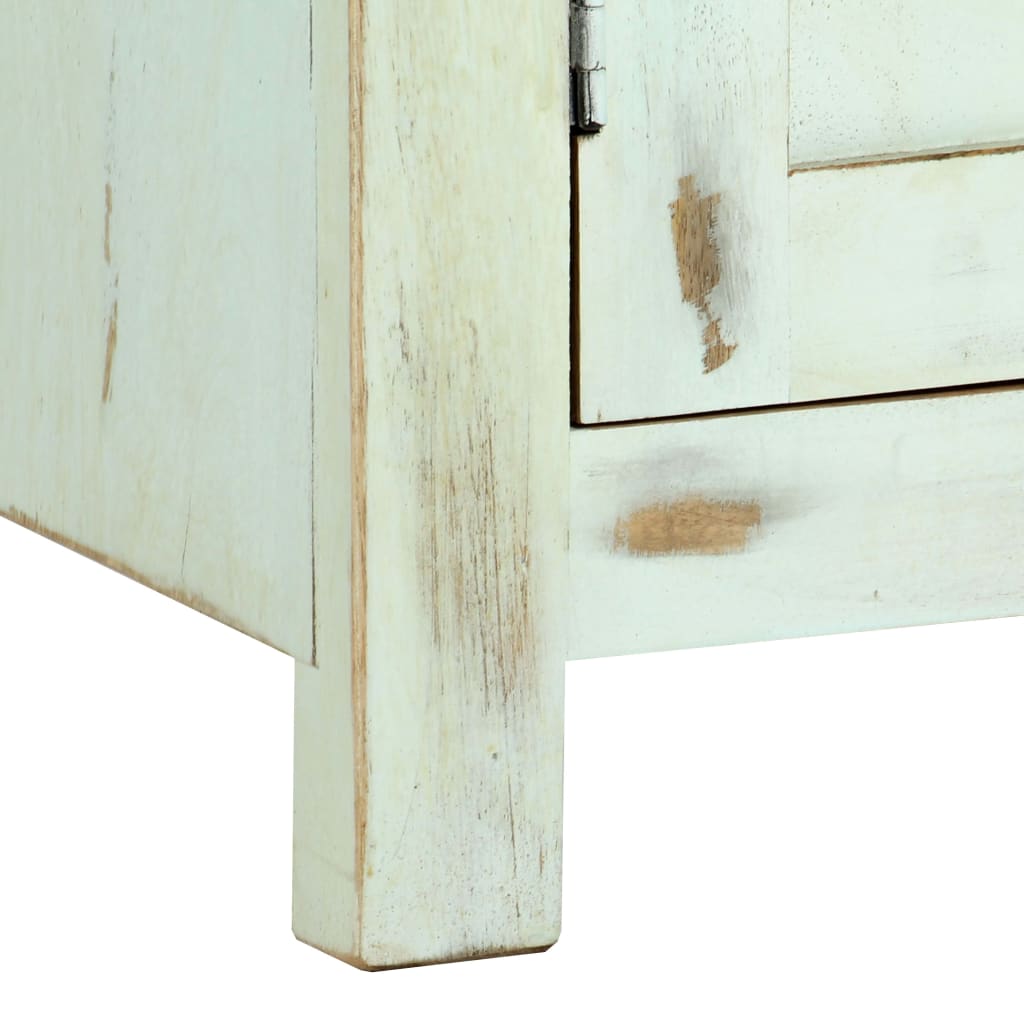 Aparador madera maciza de mango azul claro 110x35x70 cm