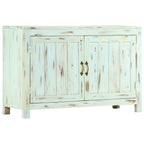 Aparador madera maciza de mango azul claro 110x35x70 cm