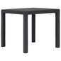 White rattan-look plastic garden table 220x90x72 cm