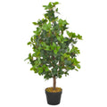 Artificial bay tree plant with pot 90 cm green