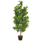 Planta artificial árbol de arce con macetero rojo 120 cm