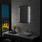 Espelho de casa de banho de parede com LED 60x80 cm