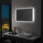 Espelho de parede para casa de banho com LED 100x60 cm