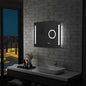 Espelho de parede de casa de banho com LED e sensor tátil 100x60 cm