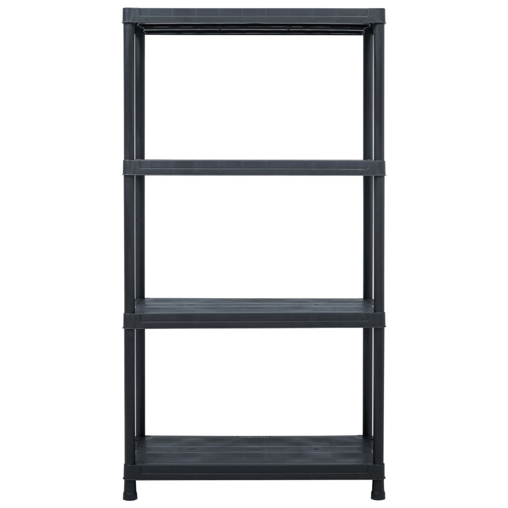 Estantería de plástico 100 kg 60x30x138 cm negro