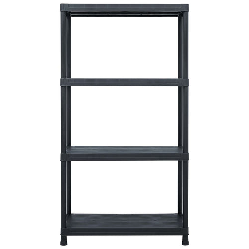Estantería de plástico 100 kg 60x30x138 cm negro