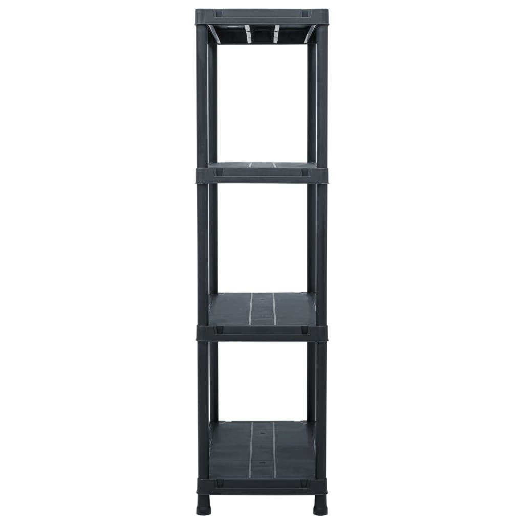 Estantería de plástico 100 kg 60x30x138 cm negro
