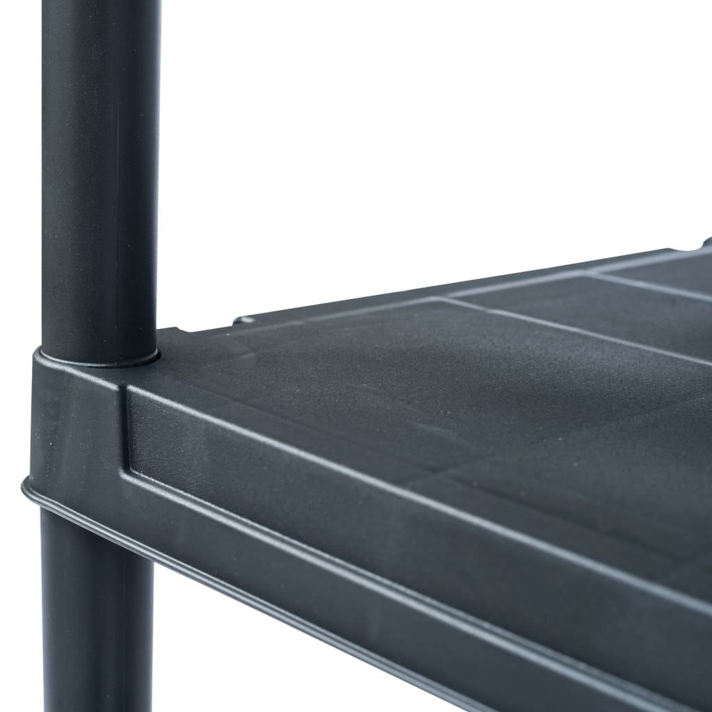 Estantería de plástico 100 kg 60x30x138 cm negro
