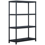 Estantería de plástico 100 kg 60x30x138 cm negro
