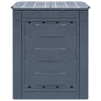 Compostador de jardín gris 60x60x73 cm 260 L