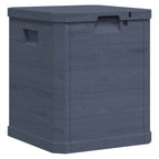 Caja de almacenamiento de jardín 90 L gris antracita