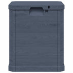 Caja de almacenamiento de jardín 90 L gris antracita