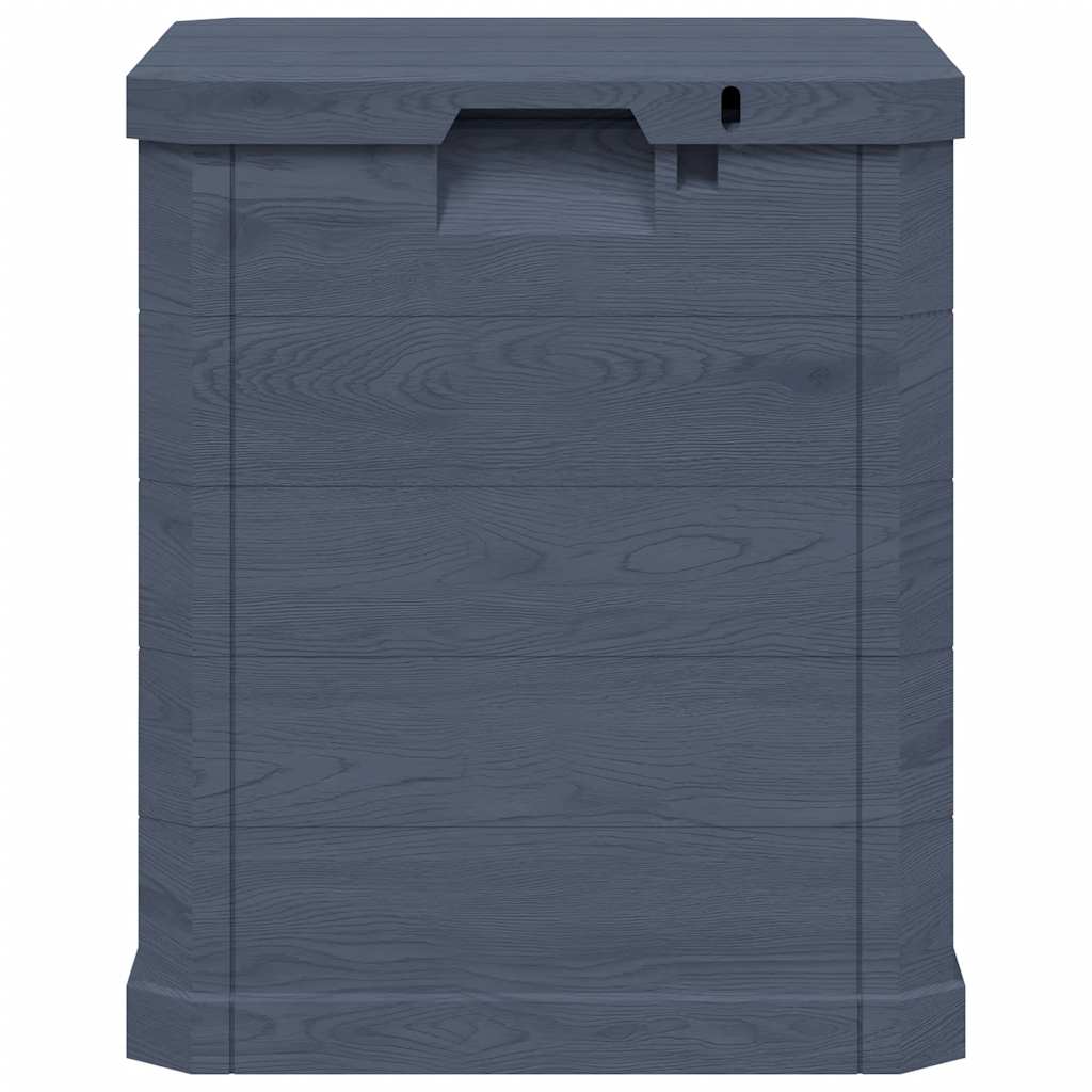 Caja de almacenamiento de jardín 90 L gris antracita